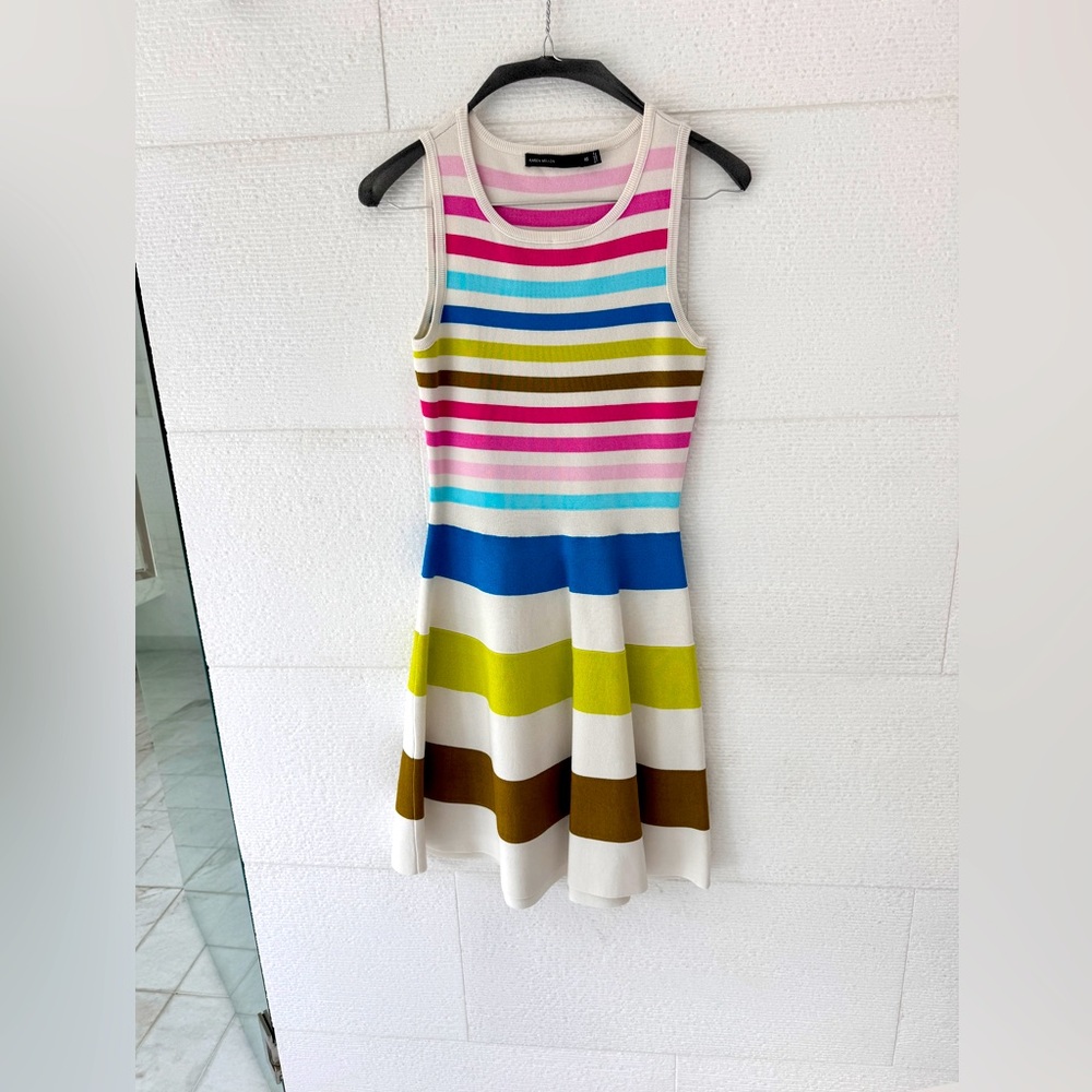 Karen Millan fit and flare dress.